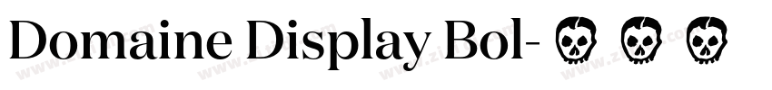 Domaine Display Bol字体转换